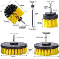 Thumbnail for Drill Brush Attachment Set Power Scrubber Brush Cleaning Kit 3pcs