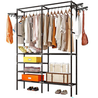 Thumbnail for Garment rack with sturdy hanging rod