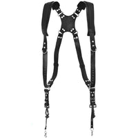 Thumbnail for Close-up of brass D-rings on camera strap