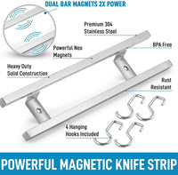 Thumbnail for Dual Magnetic Knife Holder Rack