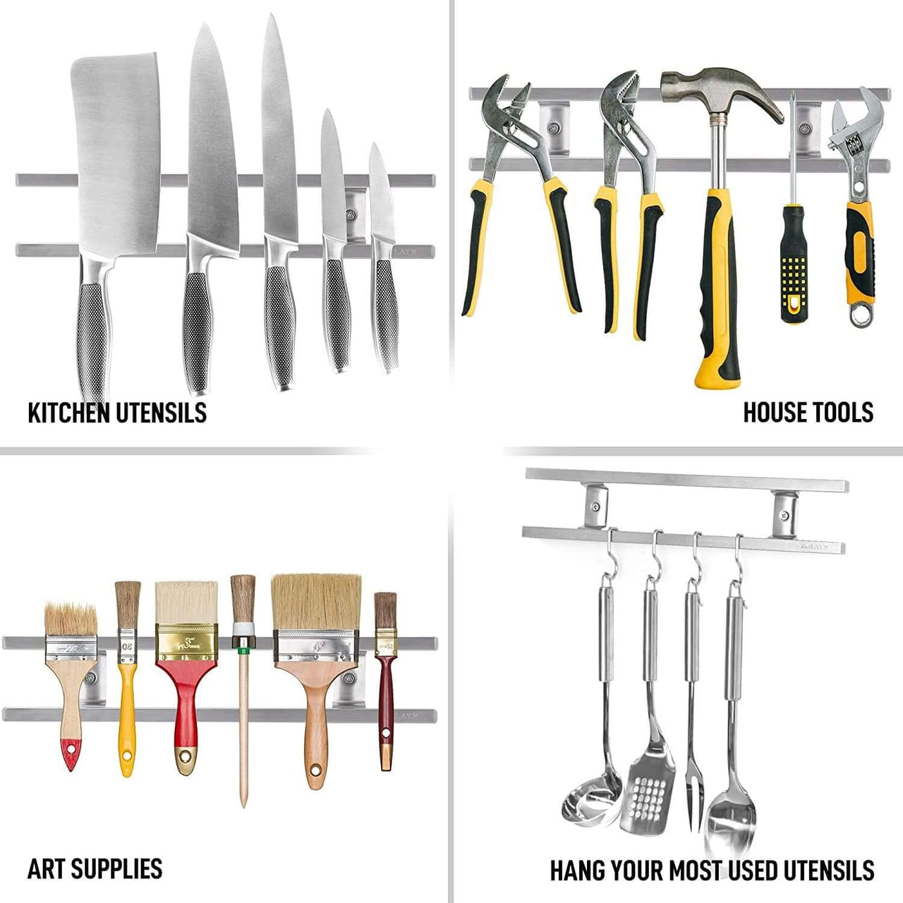 Dual Magnetic Knife Holder Rack
