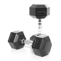 Thumbnail for Hex dumbbells with knurled grip
