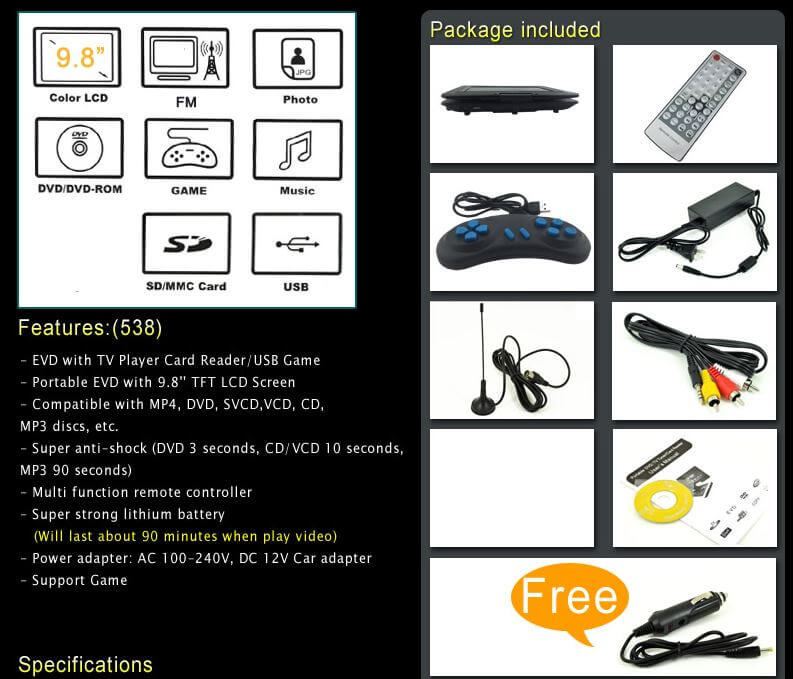 DVD Player Portable