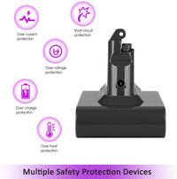 Thumbnail for Side view of Dyson V6 replacement battery