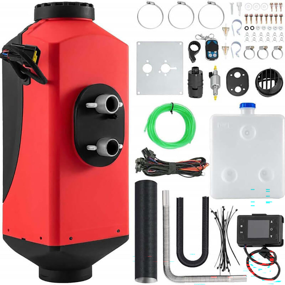 Complete diesel air heater package contents