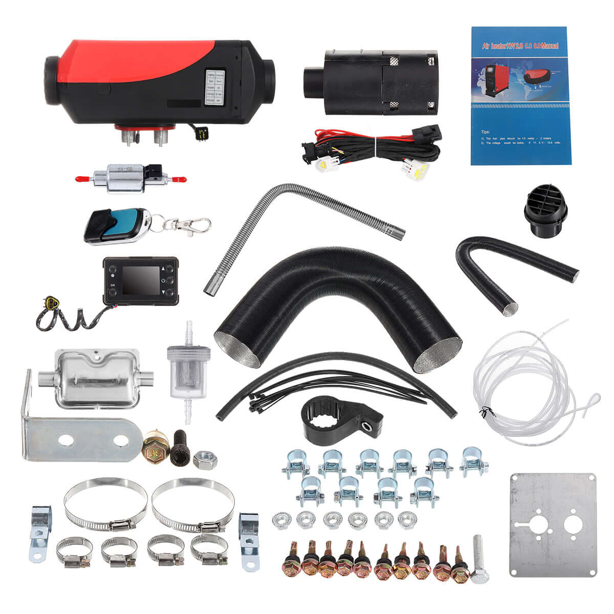 5Kw 12V Diesel Air Heater full kit - The Shopsite