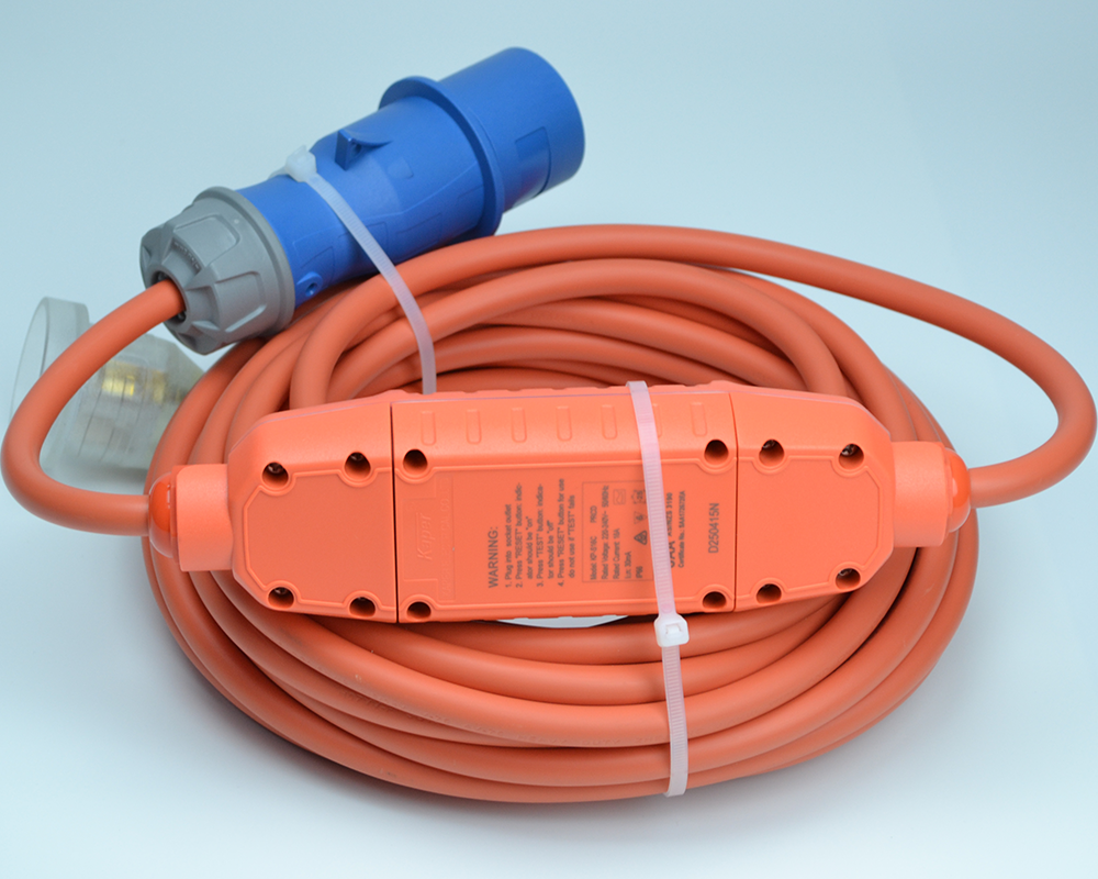 Caravan Lead Camping Lead 16A to 10A RCD Lead Cable 10M