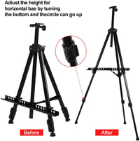 Thumbnail for Art Easel Aluminum Metal Tripod Display Easel 21
