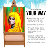 Thumbnail for Wooden Easel With Storage Draw - The Shopsite