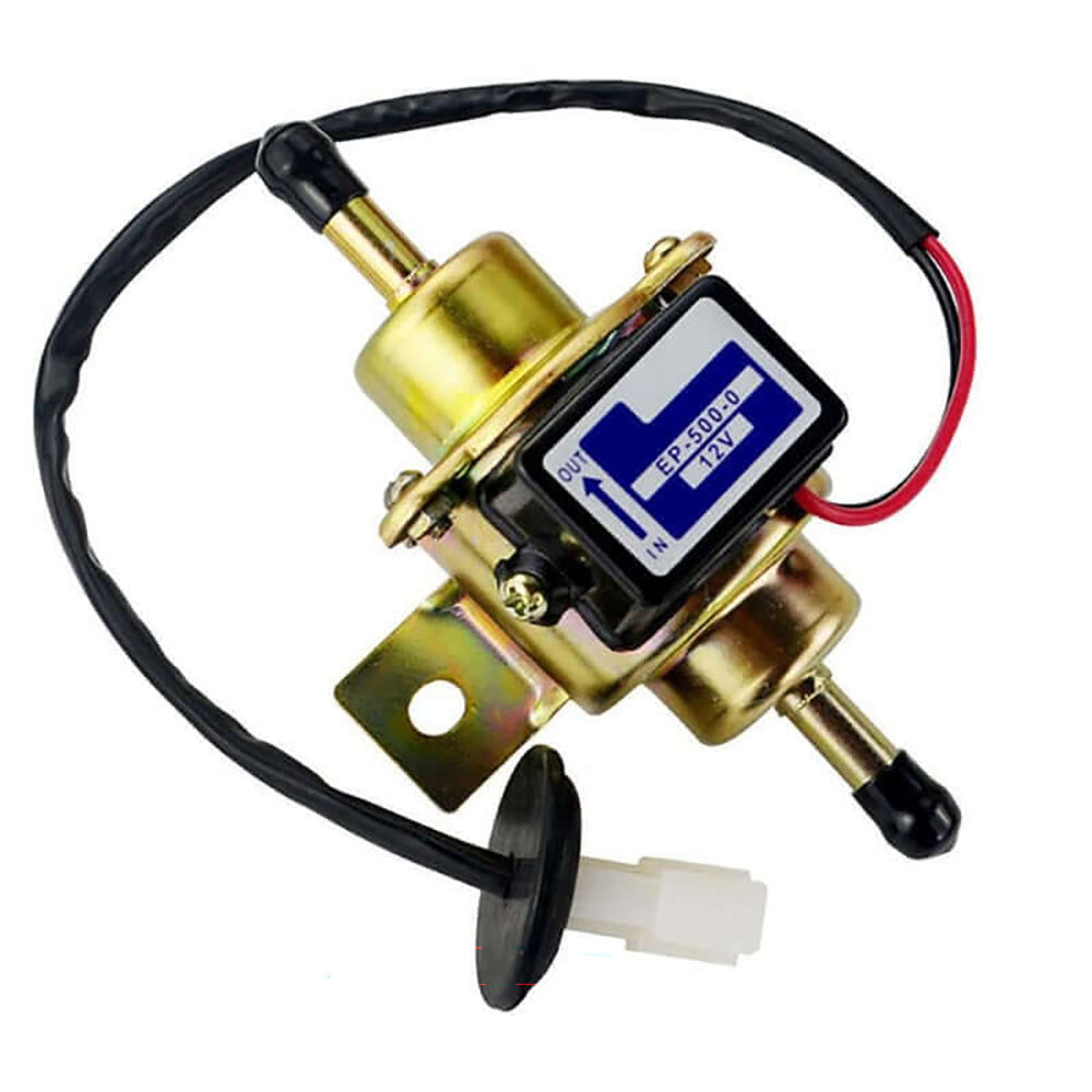 Electric fuel pump connected to wiring