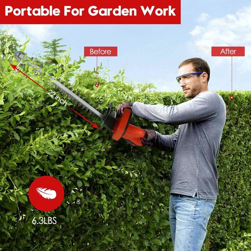Hedge trimmer with oil pot