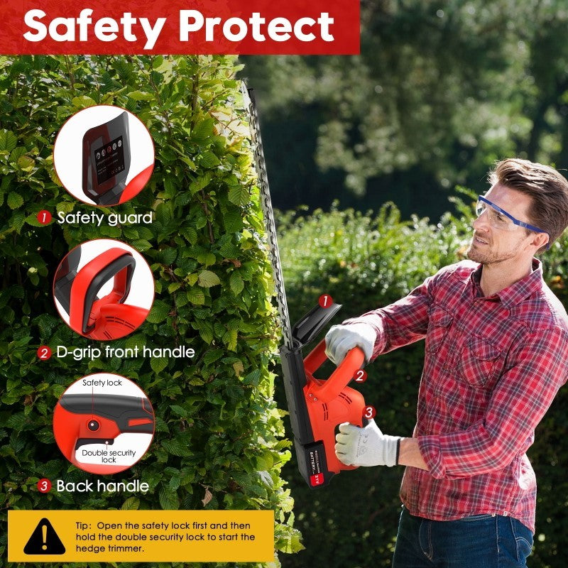 Hedge trimmer with oil pot