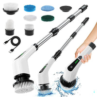Thumbnail for Cordless scrubber cleaning bathroom bathtub