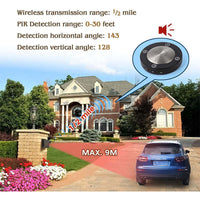 Thumbnail for 1/2 Mile Solar Driveway Alarm Motion sensor Weatherproof Sensor Alarm