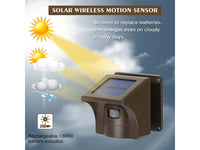 Thumbnail for 1/2 mile solar driveway alarm wireless outdoor motion sensor - The Shopsite