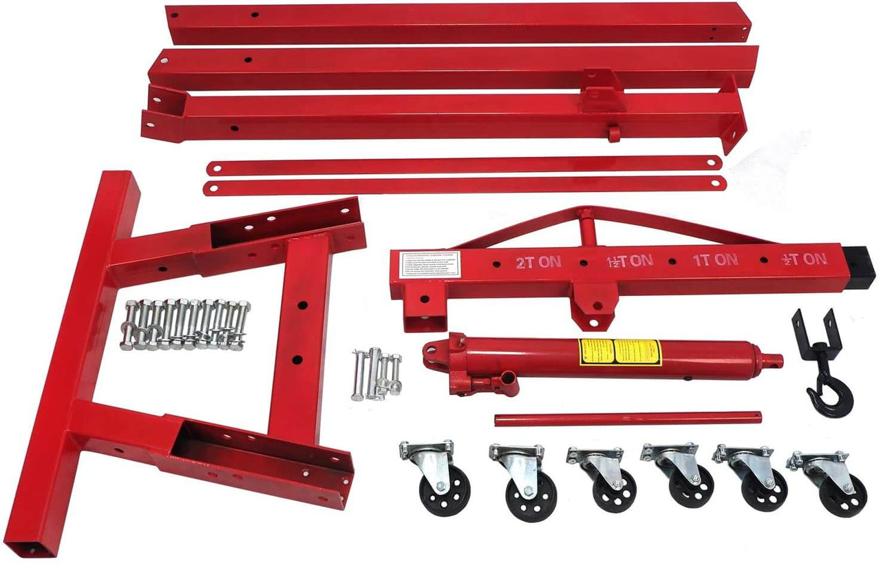 Engine hoist rubber grip push handle