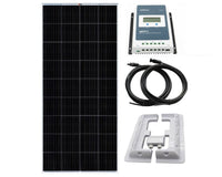 Thumbnail for 150W solar panel showing power specifications label