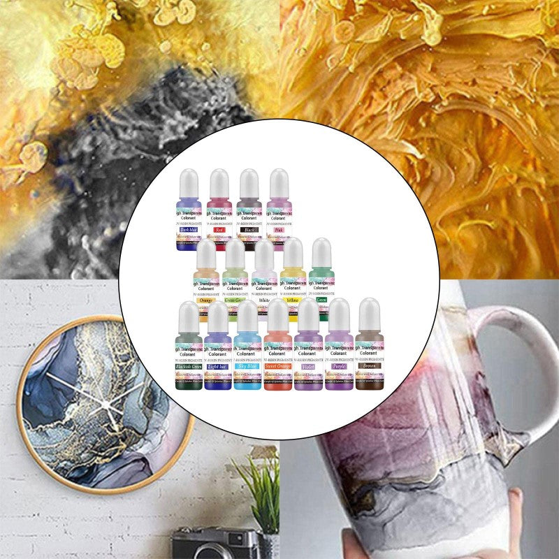 16pcs Epoxy Resin Pigment Set
