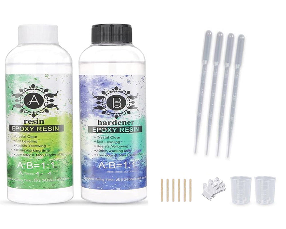 Epoxy resin kit for DIY craft projects