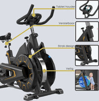 Thumbnail for Exercise Bike Indoor Exercise Spinning Cycling Black - The Shopsite