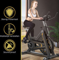Thumbnail for Exercise Bike Indoor Exercise Spinning Cycling Black - The Shopsite