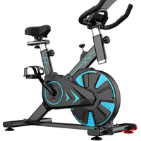 Thumbnail for Spin bike with sturdy steel frame construction
