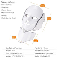 Thumbnail for Led Light Therapy Face Mask With Neck Attachment - The Shopsite