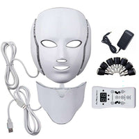 Thumbnail for LED light therapy face mask showing red light mode