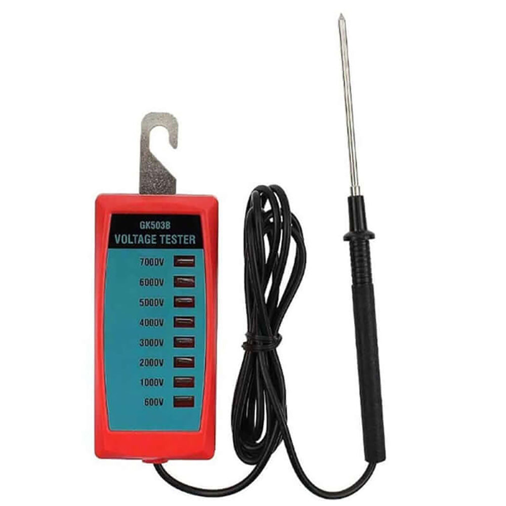 Electric fence tester compact and lightweight