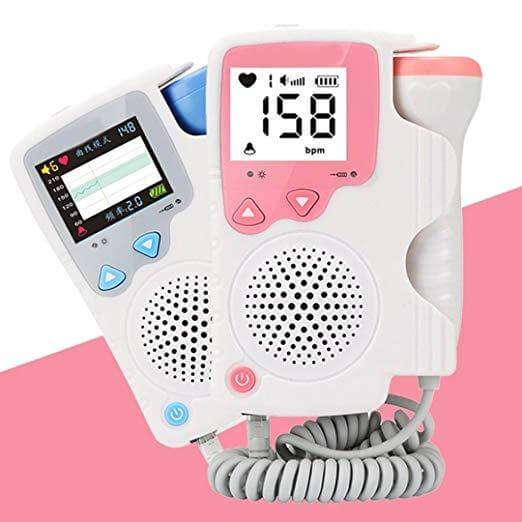 Fetal Doppler Baby Heart Rate Monitor Home Sonar Doppler Stethoscop - The Shopsite