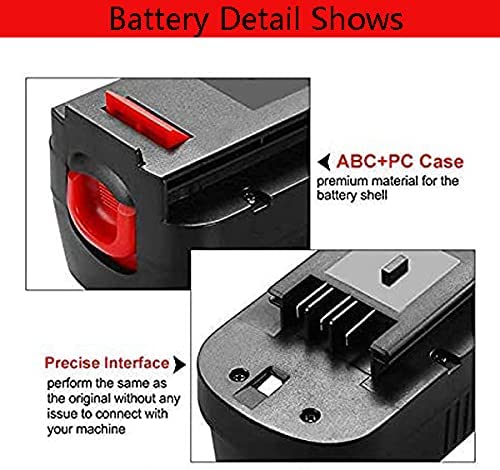 Battery with black casing and label