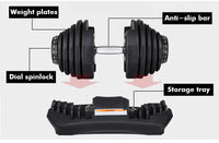 Thumbnail for Adjustable Dumbbells 40KG