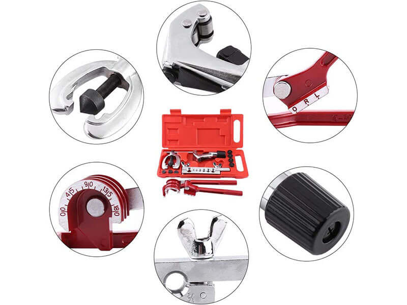 10pcs Flare Tool Kit Brake Air Line Double Flaring Set 3 In 1 Tube Pipe Bender - The Shopsite