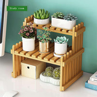 Thumbnail for Flower Rack Bamboo Plant Stand