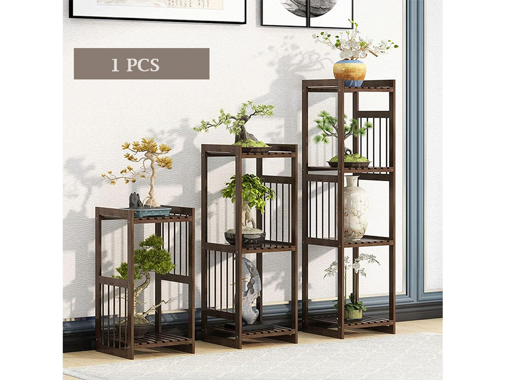 bamboo shelf for plants