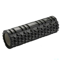 Thumbnail for Foam roller yoga roller black colour with textured surface