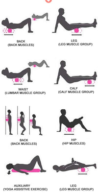 Thumbnail for Foam Roller Yoga Roller 60cm Purple - The Shopsite