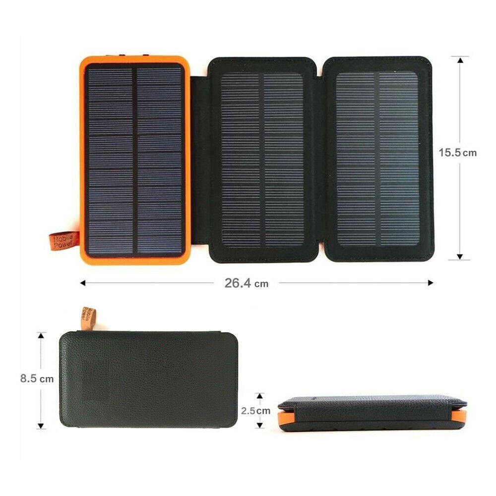 Solar power bank side view