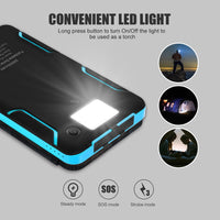 Thumbnail for Solar power bank 20000mAh close-up of foldable solar panels