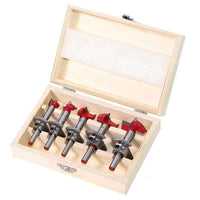 Thumbnail for Woodworking hole saw cutter bits ready for use