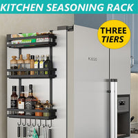 Thumbnail for Kitchen organiser storage shelf close-up of adhesive mount