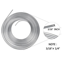 Thumbnail for 25Ft 3/16 OD Metal Brake Line Tubing Set with 16 Assorted Fittings