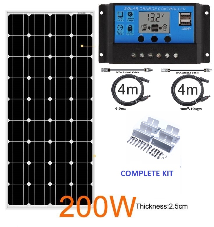 200W Solar Panel Kit