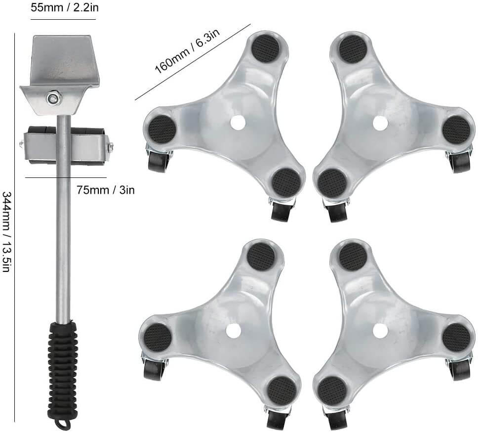Furniture Mover Lifter Slider Grey - The Shopsite