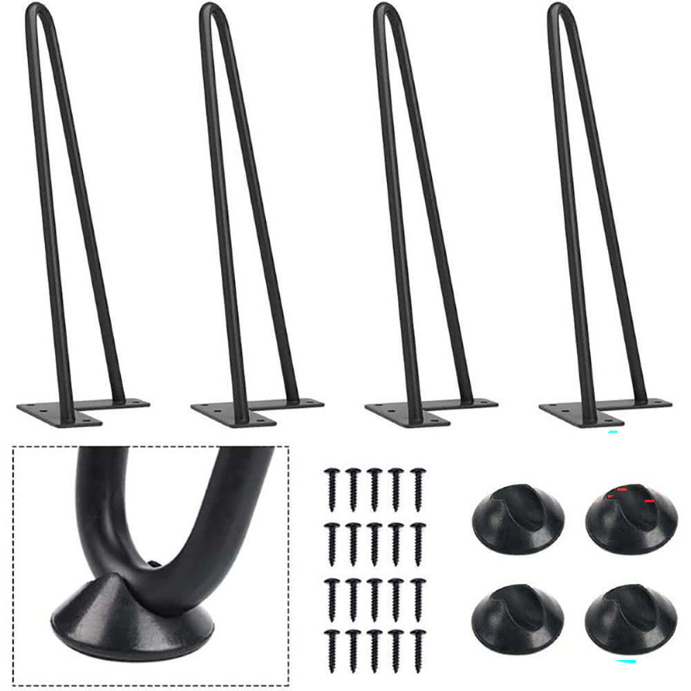 Set of four legs with mounting screws