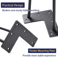 Thumbnail for Hairpin legs mounted on wooden tabletop