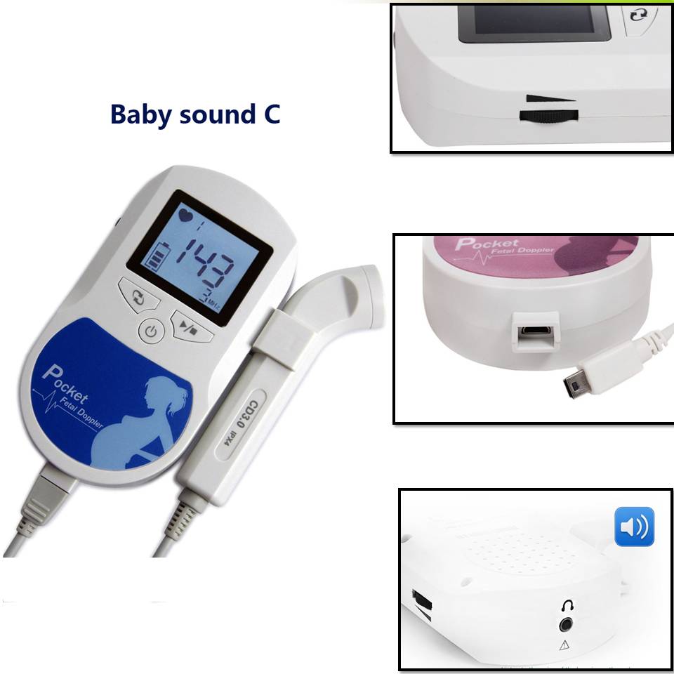 At Home Fetal Doppler Baby Heart Rate Monitor