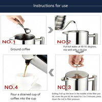 Thumbnail for Coffee Plunger Stainless Steel French Coffee Press