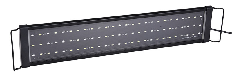 Fish tank light showing white and red LEDs