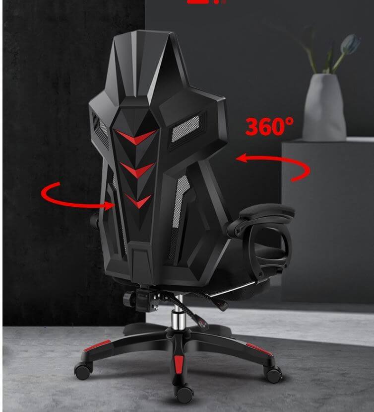 Gaming Chair with Headrest and Lumbar Support